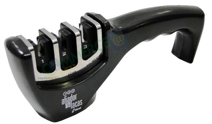 Afiador Amolador Manual de Facas Diamantado Inbrasil INBAF01 3 Fases Afiador Amolador Manual de Facas Diamantado Inbrasil INBAF01 3 Fases