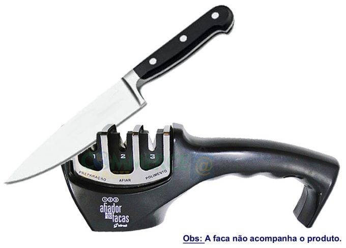 Afiador Amolador Manual de Facas Diamantado Inbrasil INBAF01 3 Fases Afiador Amolador Manual de Facas Diamantado Inbrasil INBAF01 3 Fases