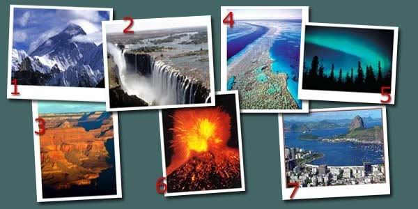 7 wonders of Natural worlds