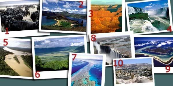 10 wonders of natural travel world