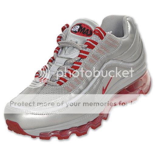 Nike Air Max 24 7 (GS) Youth 95 97 Running Shoes Grey Training Red 