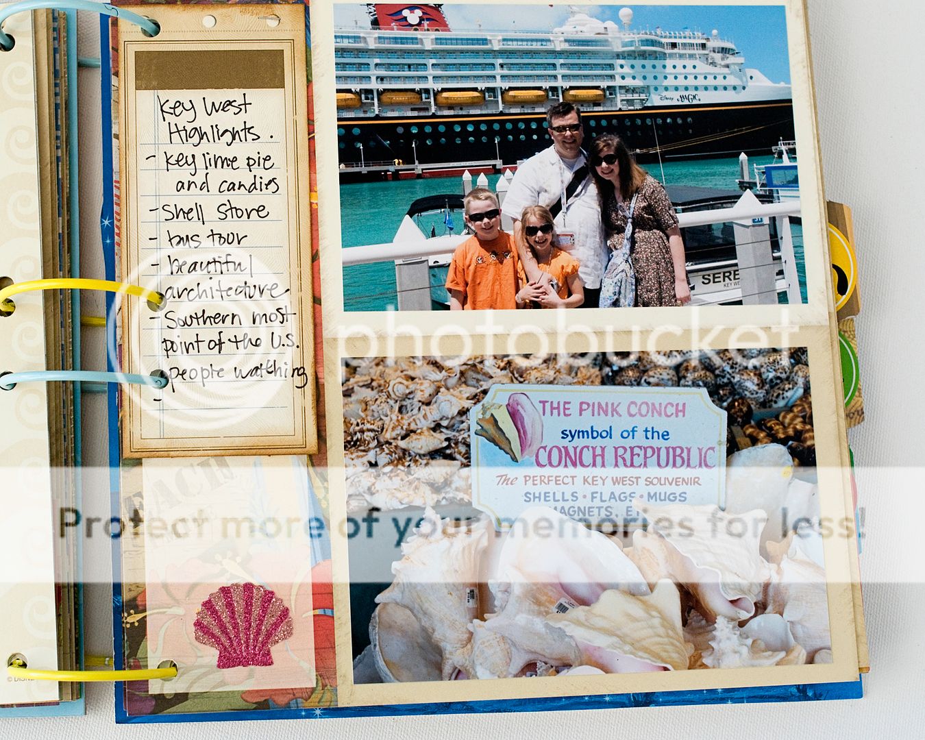 Learn how to easily create a custom photo album or scrapbook of your Disney Cruise Vacation