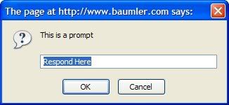 JavaScript Prompt Dialog Box