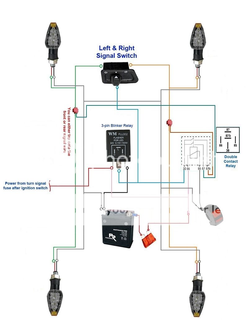 12V 24V Turn Signal LED Light Blinker Indicator Electronic Flasher