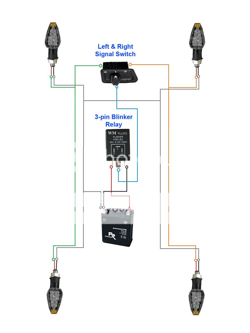 5 Pin Led Flasher Relay Wiring Diagram - Wiring Diagram
