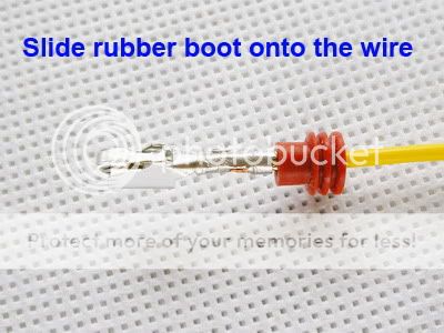 female plug assembling steps below high quality 2 pin waterproof