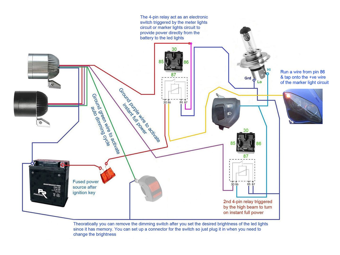 4 Pin Relay Wiring Diagram Wiring Diagram