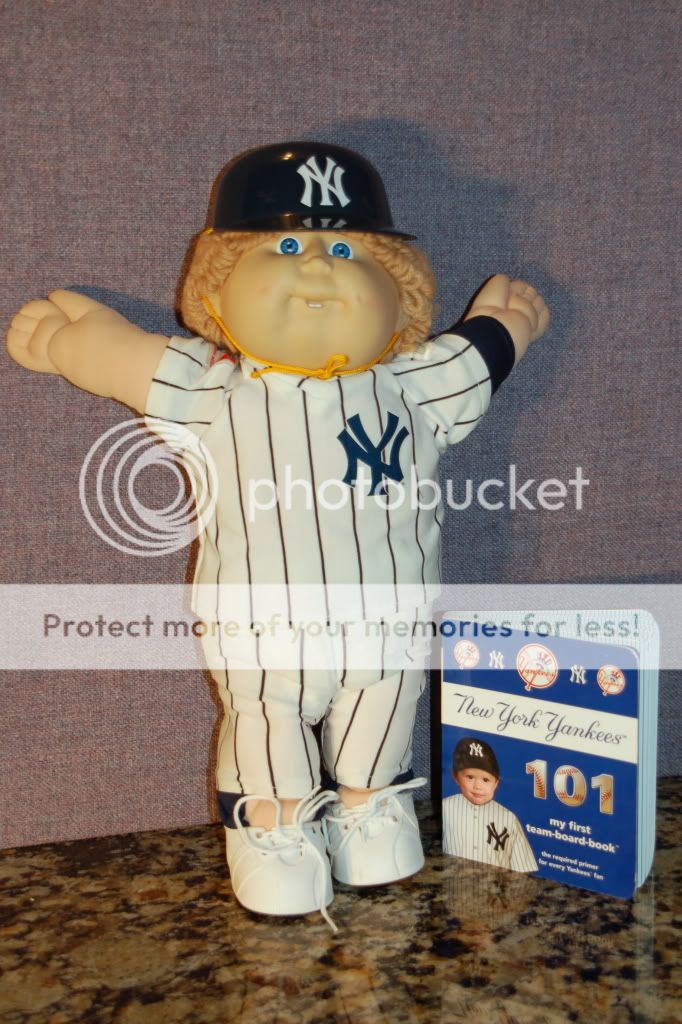 Vintage CABBAGE PATCH NY YANKEES Doll plus BONUS Book  